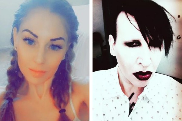 Ashley Morgan Smithline e Marilyn Manson (Foto: Reprodução / Instagram)