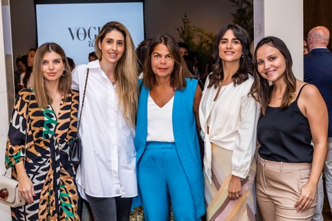 Renata Garcia, Paula Merlo, Daniela Falcão, Luiza Souza e Bárbara Öberg