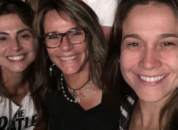Priscila Montandon, a mãe da apresentadora, Martha, e Fernanda Gentil (Foto: Reprodução/Instagram)