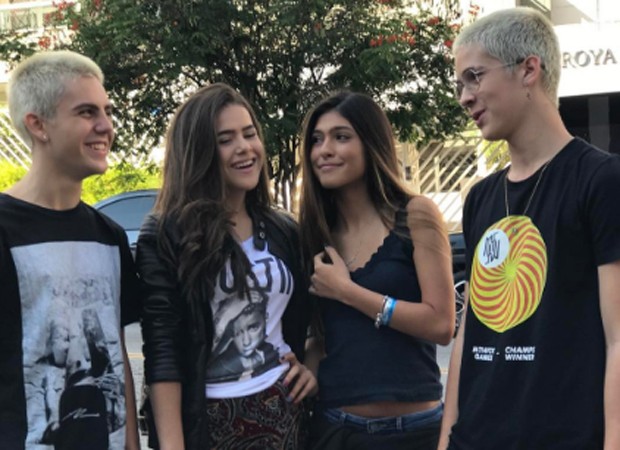 Lucca Perez, Maísa Silva, Fernanda Concon e João Guilherme (Foto: Reprodução/Instagram)