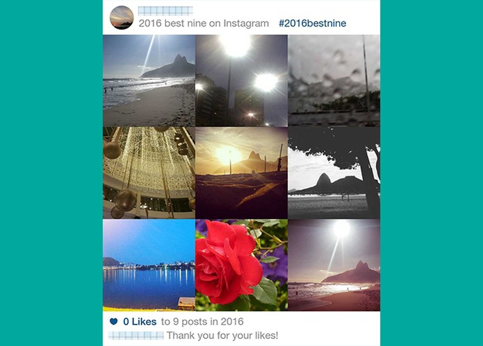 Veja como fazer sua Retrospectiva 2016 de fotos do Instagram (Foto: Reprodução/Barbara Mannara)