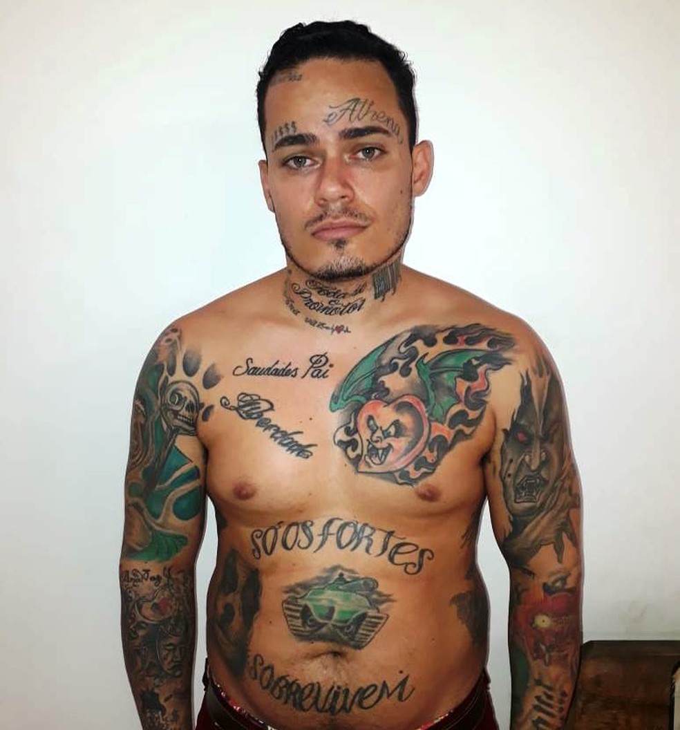 Frederico Augusto AraÃºjo da Silva, 29 anos, foi preso apÃ³s agredir cliente, em Santos, SP â Foto: G1 Santos