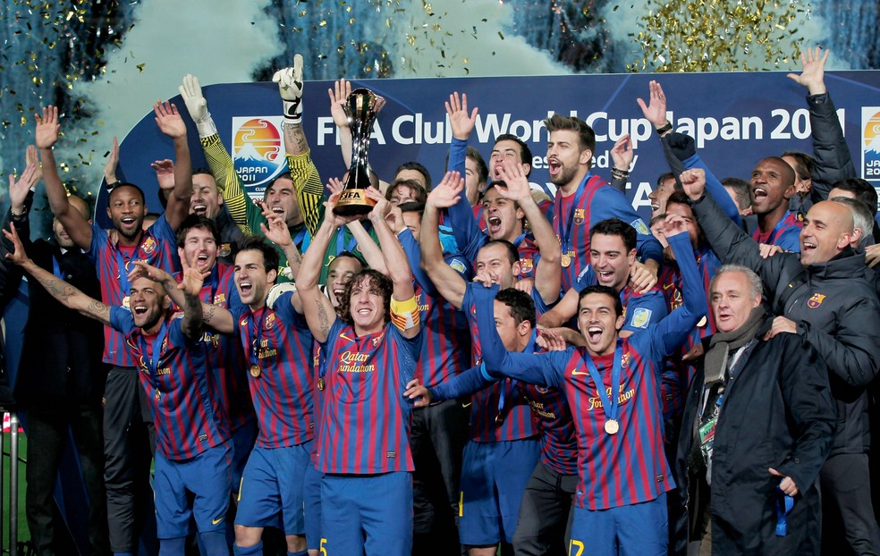 Barcelona Mundial de Clubes 2011 Santos — Foto: Getty Images