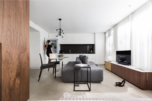 Apartamento pequeno: soluções de decoração em 37 m² (Foto: ©Marcelo Donadussi)