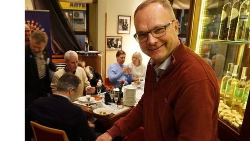 O empresário dinamarquês Jesper Lindholm não quer deixar a Ucrânia — Foto: Jesper Lindholt/Facebook/Via BBC