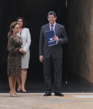 O ministro Joaquim Levy após se encontrar com Eduardo Cunha (Foto: Elza Fiúza/Agência Brasil)