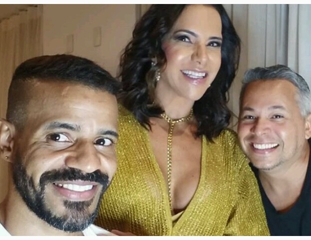 Marquinho Sabiá, Virna Dias e Marcio Barbosa no aniversário de Fernanda Venturini (Foto: Reprodução/Instagram)