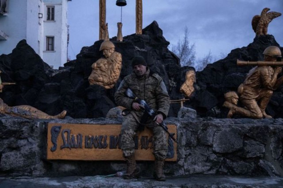 A região de Bakhmut é o epicentro da guerra há semanas — Foto: GETTY IMAGES/via BBC