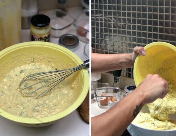 Preparo da torta de milho (Foto: Aquivo pessoal)