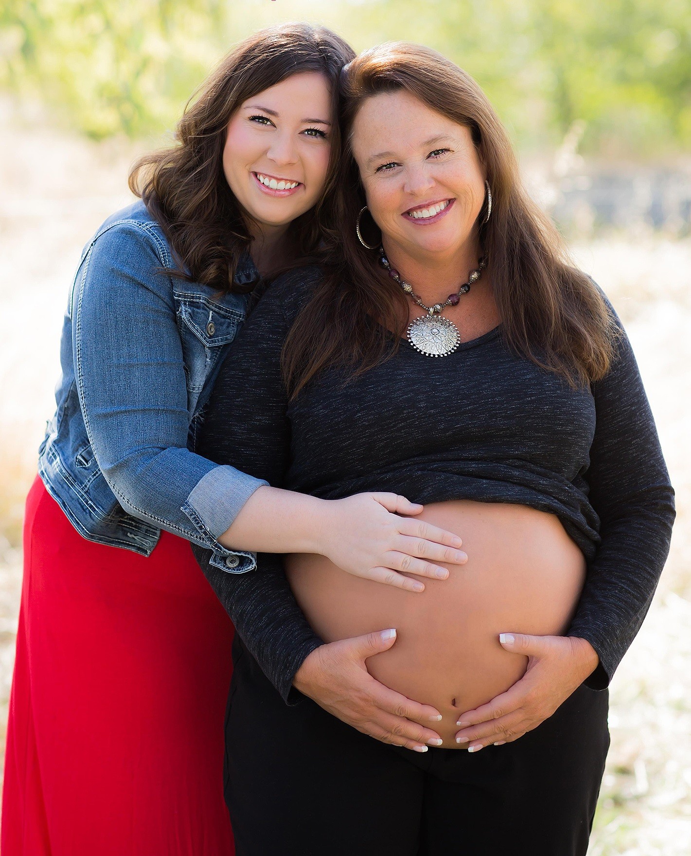 Maddie e Megan grávida (Foto: Reprodução)