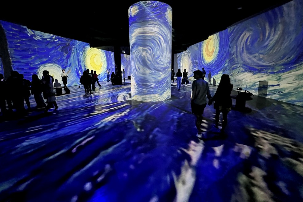 Ateliê 360º na exposição Van Gogh & Impressionistas — Foto: LightLand Produções