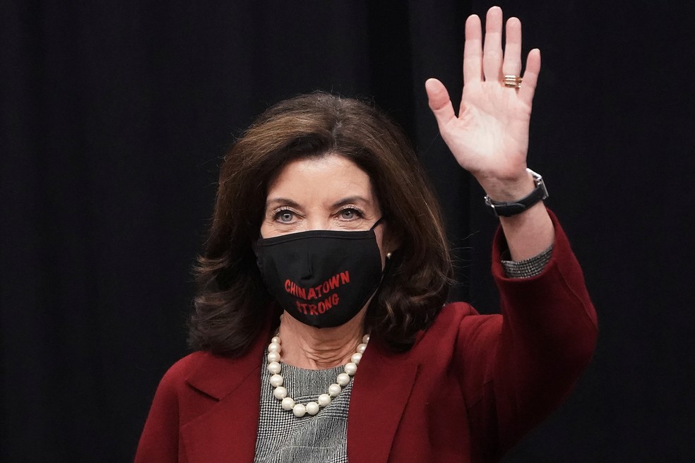 A governadora do estado de Nova York, Kathy Hochul — Foto: Carlo Allegri/Reuters