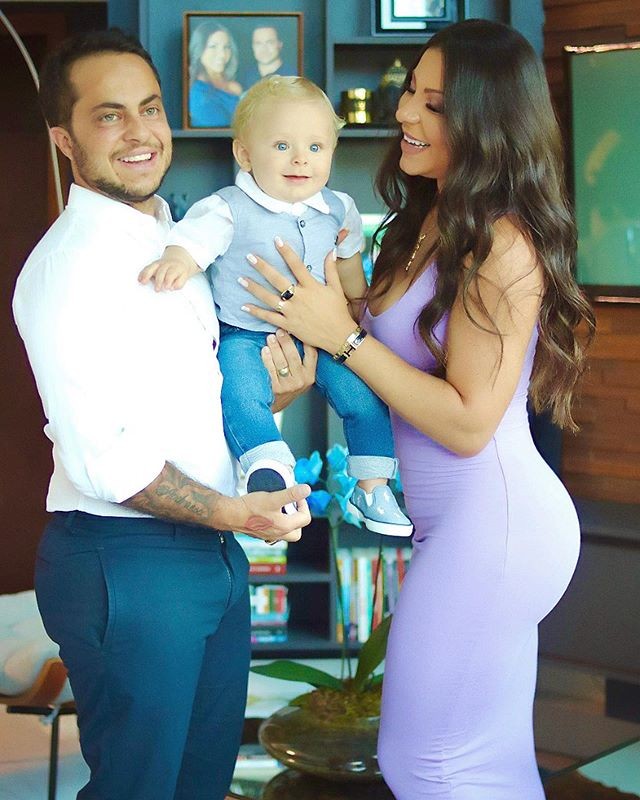 Thammy Miranda, Andressa e Bento, o filho do casal (Foto: Reprodução/Instagram)