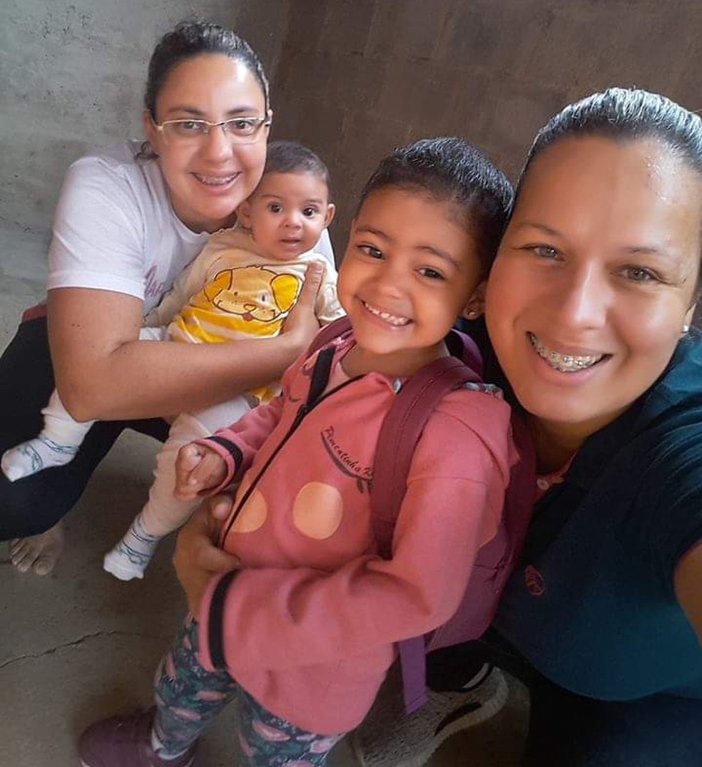 Casal de Barra do PiraÃ­ relata a experiÃªncia de serem mÃ£es duas vezes â€” Foto: Arquivo Pessoal/Paloma de Mello