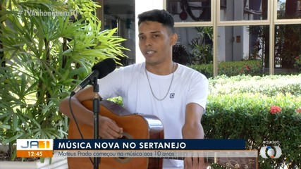 Cantor Mateus Prado lança música ao vivo no JA 1