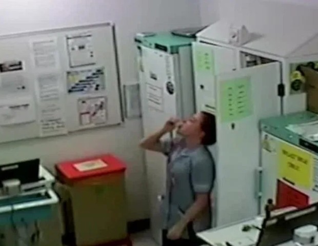 Enfermeira é flagrada usando analgésicos de ala pediátrica (Foto: Reprodução)
