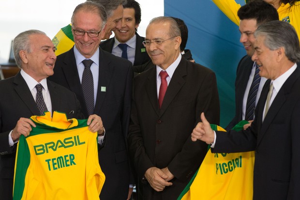 Michel Temer se reúne com atletas da delegação olímpica brasileira para os Jogos Rio 2016 (Foto: Lula Marques/ AGPT)