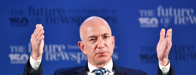 O fundador da Amazon, Jeff Bezos, em foto de 2017 — Foto: ANSA
