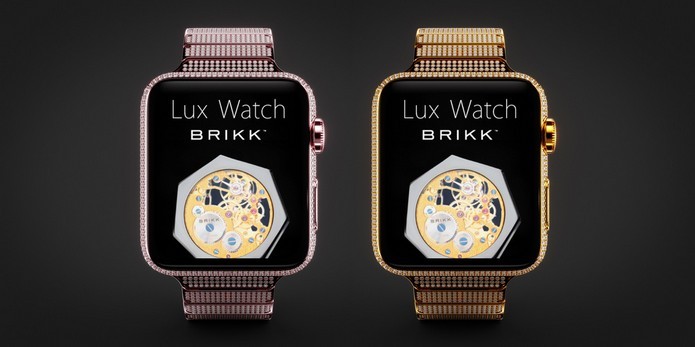 Lux Watch, um Apple Watch de ouro com diamantes (Foto: Divulgação/Brikk)