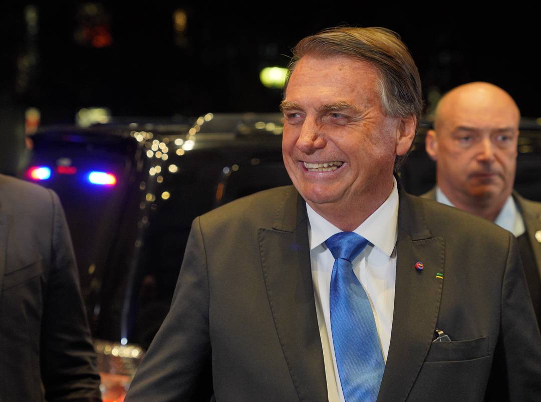 Jair Bolsonaro chega aos Estdios Globo para a entrevista ao Jornal Nacional
