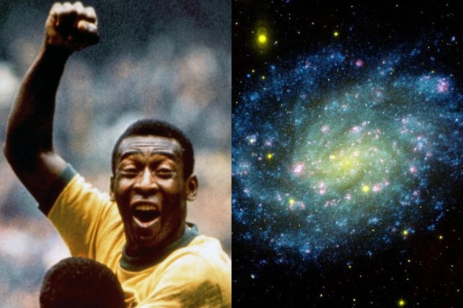 Nasa homenageia Pelé publicando constelação com cores do Brasil