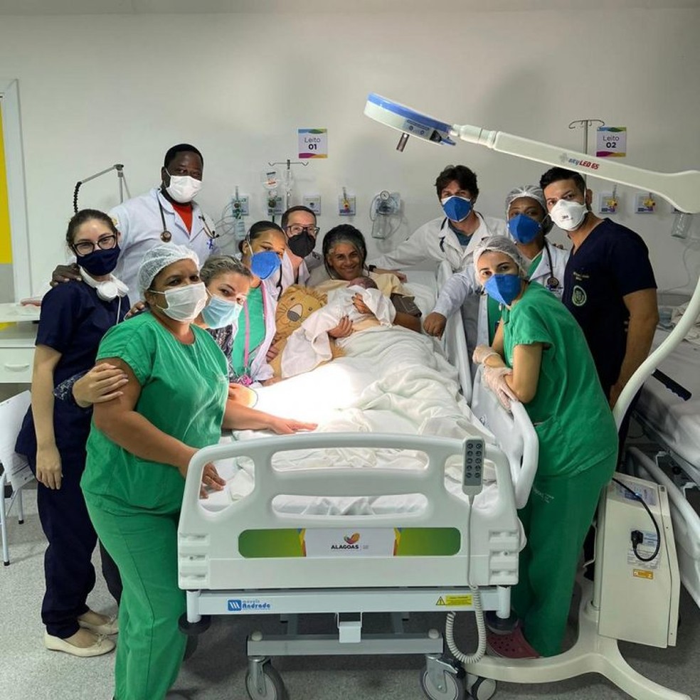 Luiz Otávio nasceu com 2,89 kg e 46,5 cm — Foto: Ascom/Sesau