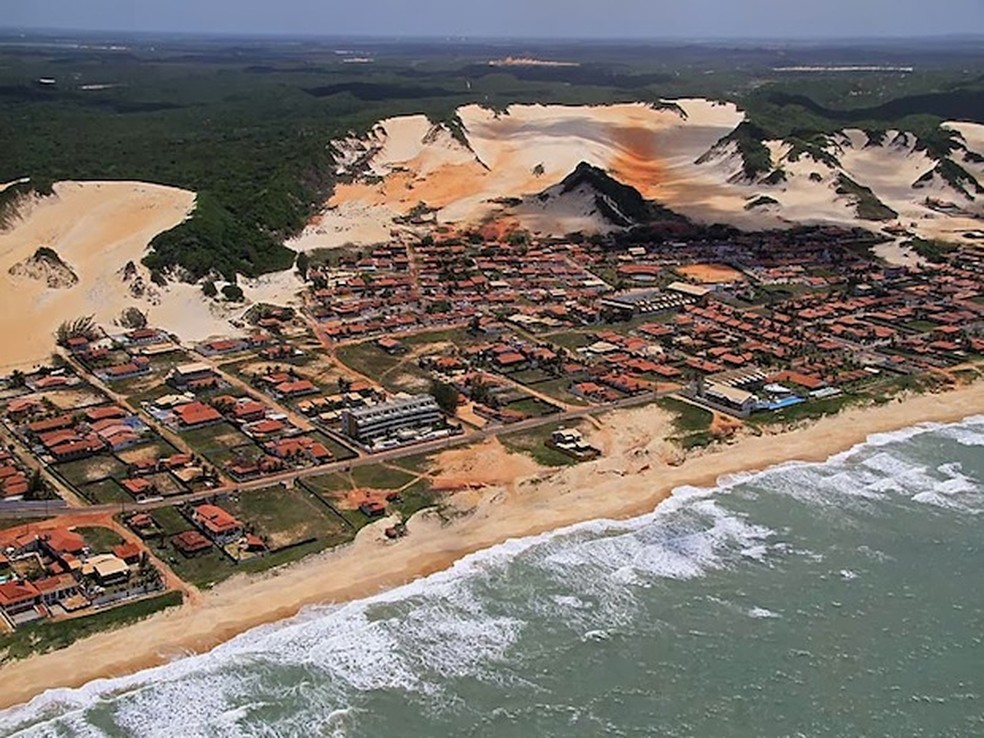 Praia de BÃºzios fica em NÃ­sia Floresta, na Grande Natal â Foto: CanindÃ© Soares