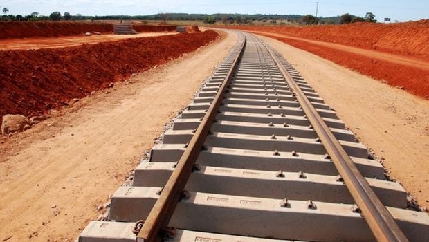 A ferrovia Norte-Sul está entre as ferrovias que serão leiloadas (Foto: DIVULGAÇÃO/GOVERNO FEDERAL via BBC News Brasil)