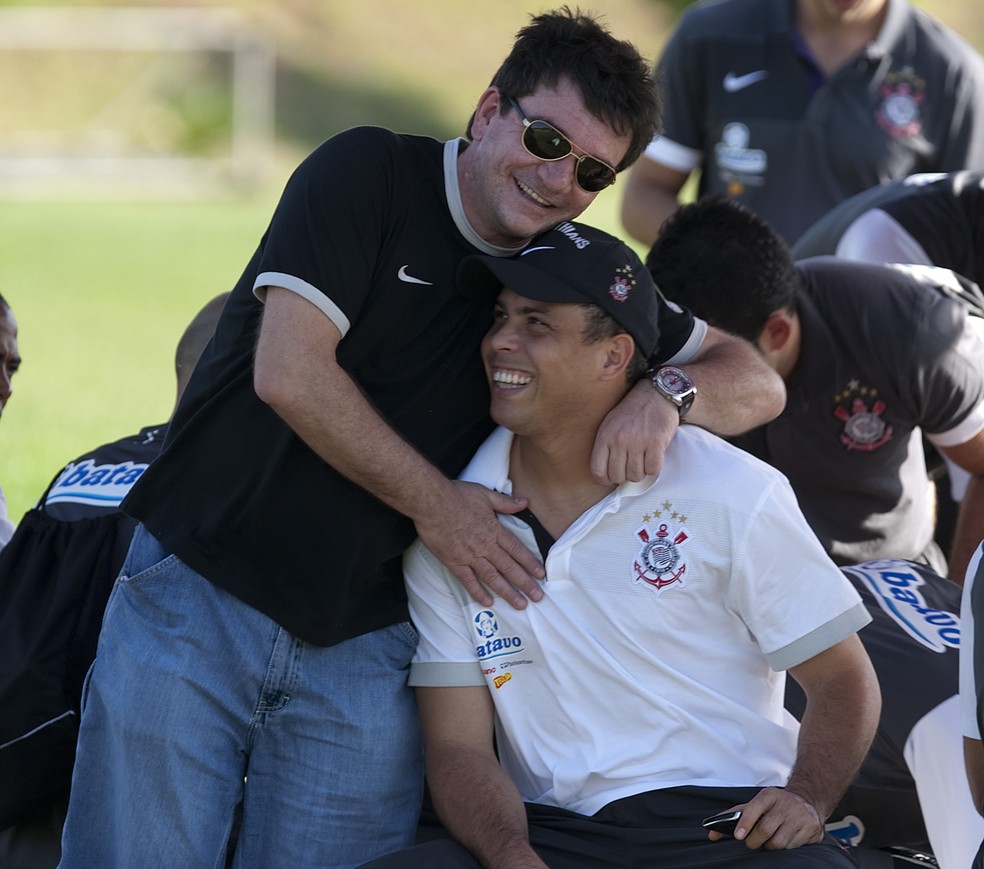 Andrés Sanchez, ex-presidente do Corinthians, e Ronaldo Fenômeno (Foto: Daniel Augusto Jr/Ag. Corinthians)