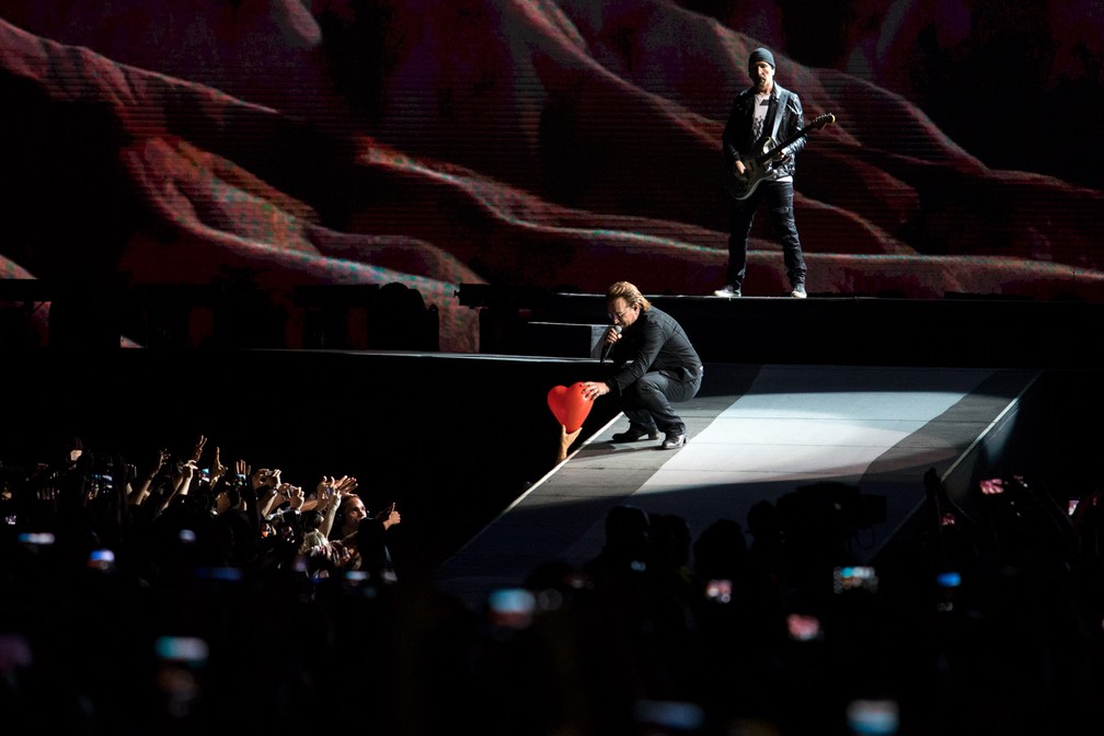 U2 em SP: 1º show (Foto: Marcelo Brandt / G1)