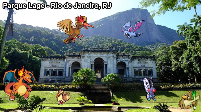 Pokémons do tipo Voador podem ser encontrados em certos parques em Pokémon Go (Foto: Reprodução/Rafael Monteiro)