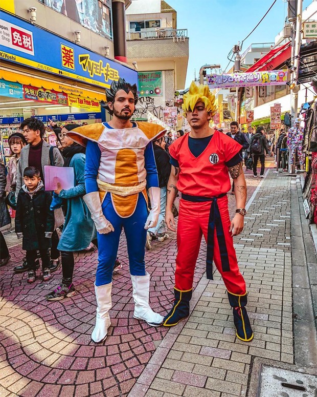  En Japón, Whindersson Nunes disfraza a Goku, de Dragon Ball