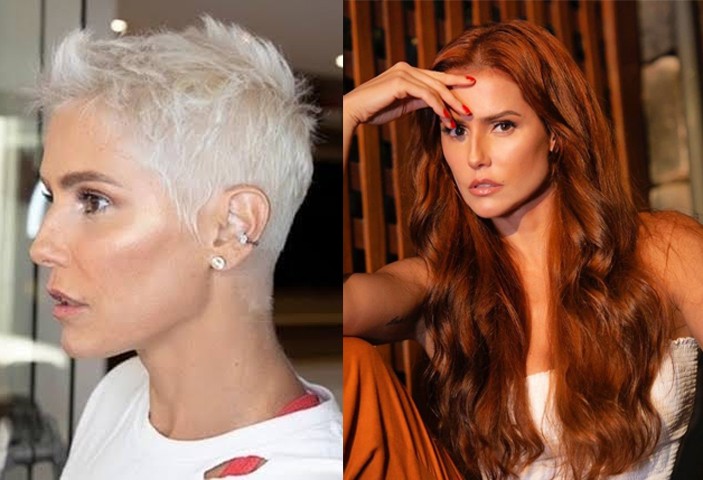 AS transformações de cabelo de Deborah Secco (Foto: Montagem de reprodução Instagram (@dedesecco))