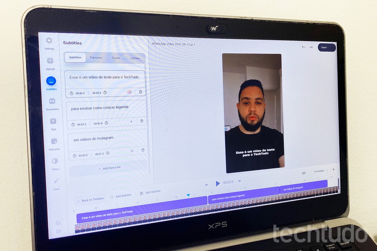 Como colocar legenda no Reels com Veed Studio