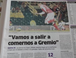 Medina promete comer o Grêmio na próxima quinta-feira (Foto: Hector Werlang/Globoesporte.com)