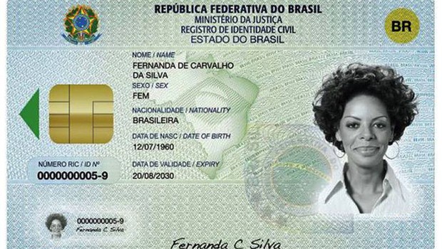 nova carteira de identidade (Foto: Divulgação/TSE)