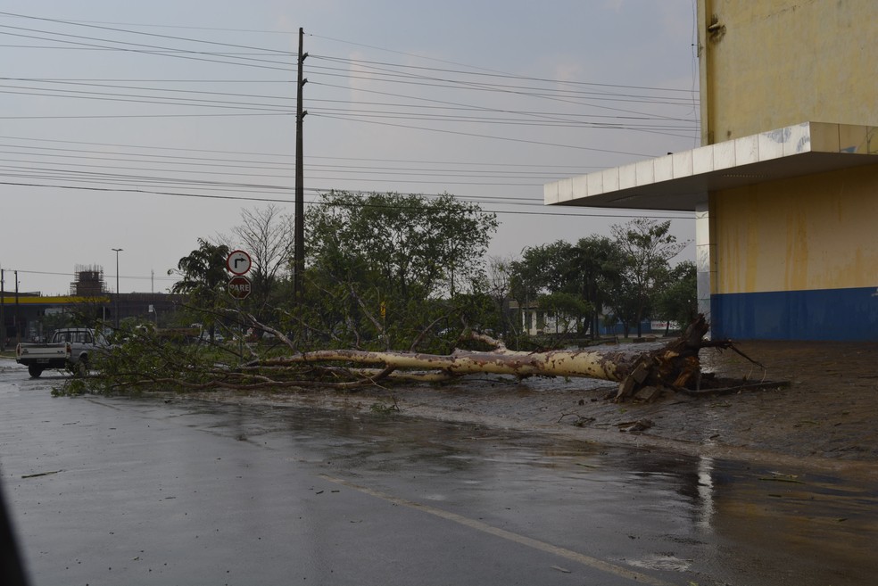 Cidade ficou com vários pontos de destruição (Foto: William Andrade/Rede Amazônica)