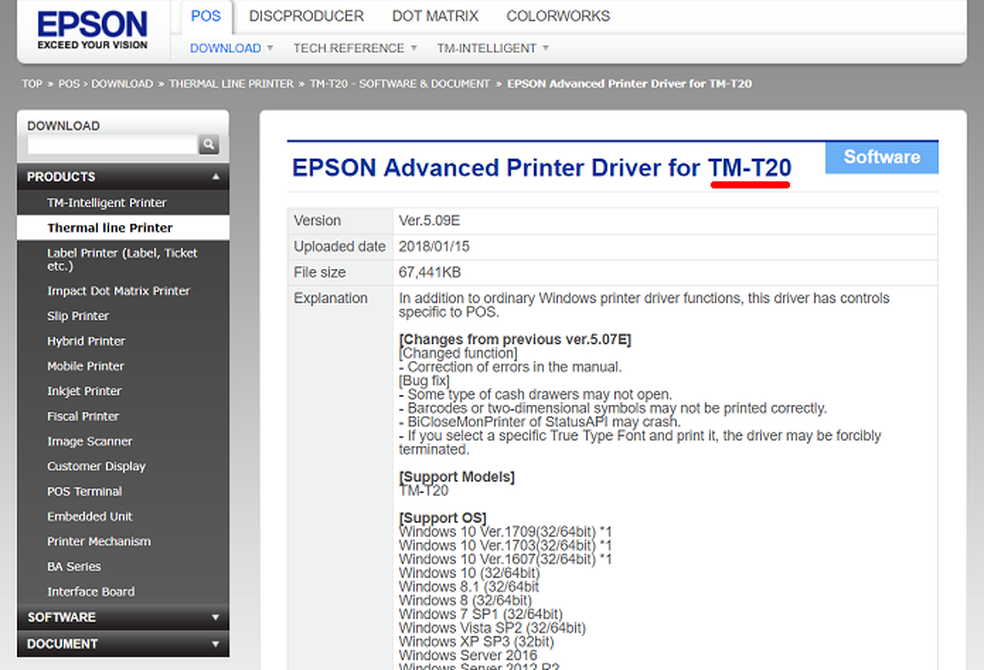 Como Baixar E Instalar O Driver Da Impressora Epson TM-T20.