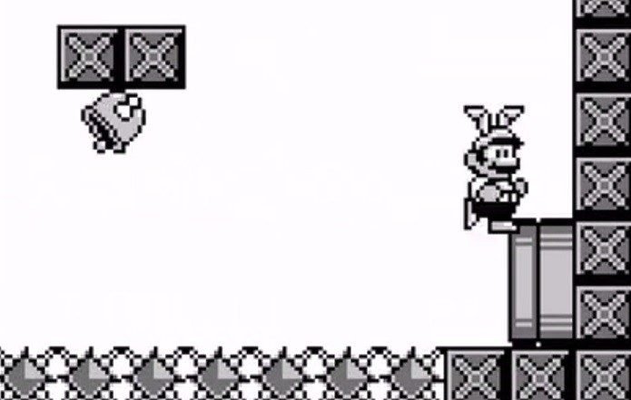 Mario utilizando orelhas de coelho para voar (Foto: Reprodu??o)