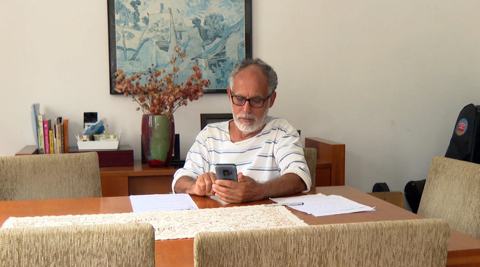 Antonio Manoel Trindade Martins foi vítima de golpe via Pix — Foto: Reprodução/TV Globo