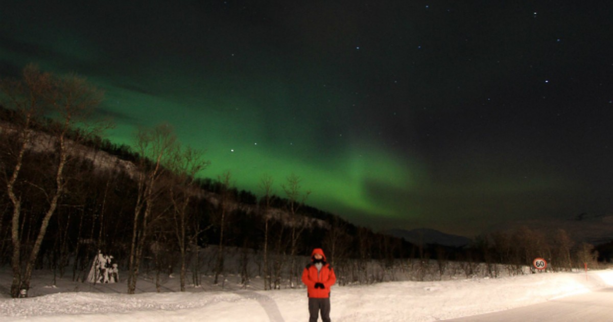 Curitibano alcança a marca de 85 expedições da aurora boreal