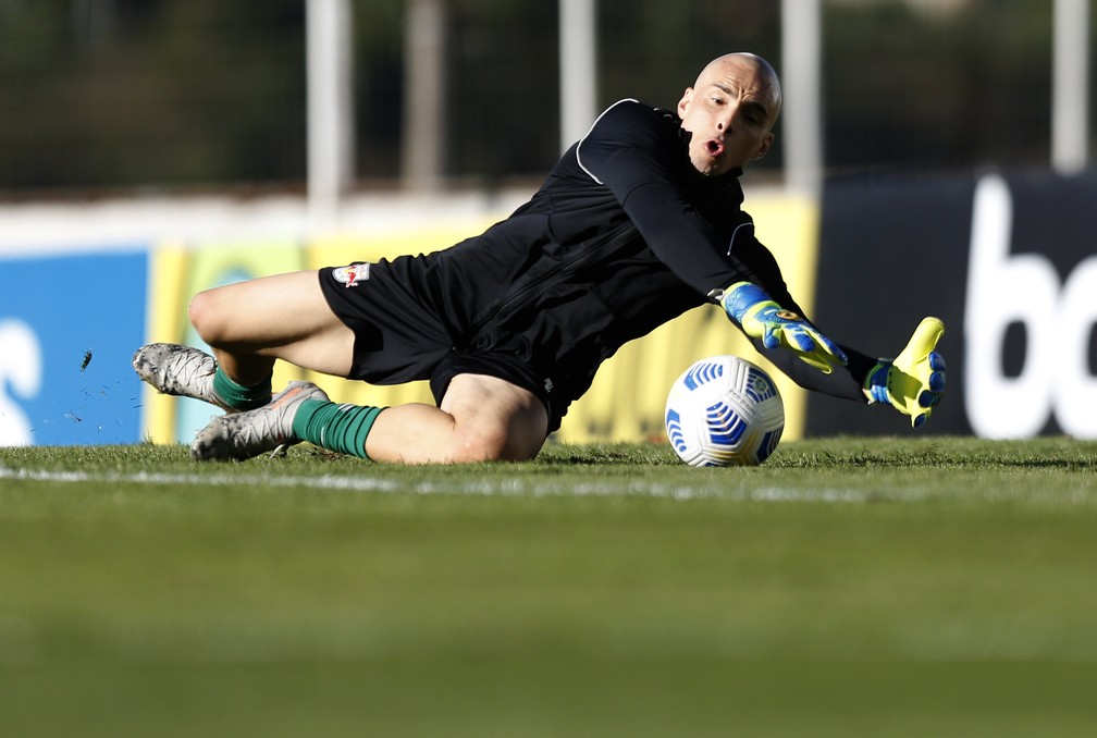 Julio Cesar, goleiro do Bragantino — Foto: Ari Ferreira/Red Bull Bragantino