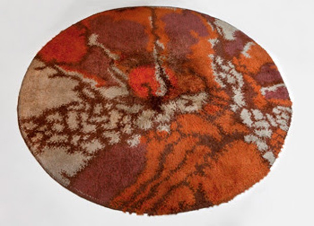 Tapete de lã (anos 1970) executado pela Manufatura Santa Helena, na Passado Composto Século XX, R$ 15 mil (Foto: Divulgação)