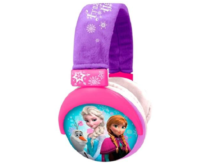Heaphone da Frozen traz pelúcia na haste e tamanho ajustável (Foto: Divulgação/Multilaser )