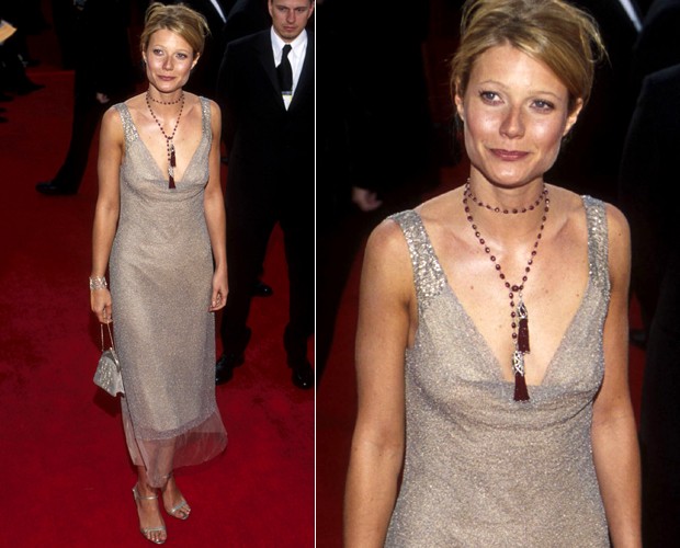 Gwyneth Paltrow no red carpet do Oscar em 2000 (Foto: Getty Images)