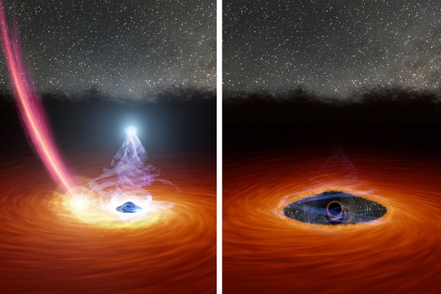Pela 1ª vez, cientistas observam corona de buraco negro sumir e reaparecer (Foto: NASA/JPL-Caltech)