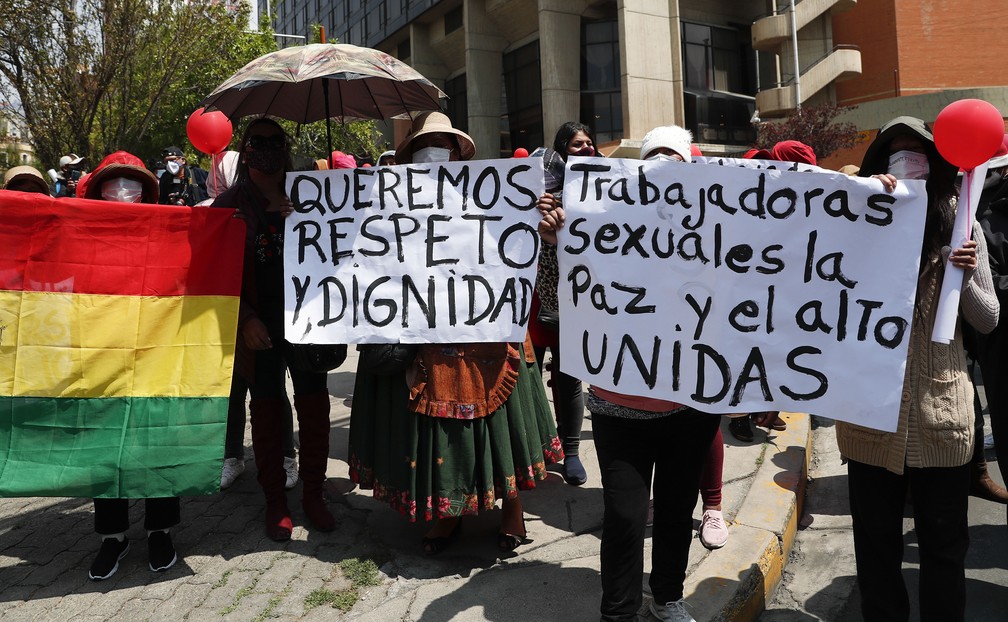 Profissionais Do Sexo Da Bolivia Protestam Contra Restricoes Ao Trabalho Veja Imagens Desta Terca Feira 8 Mundo G1