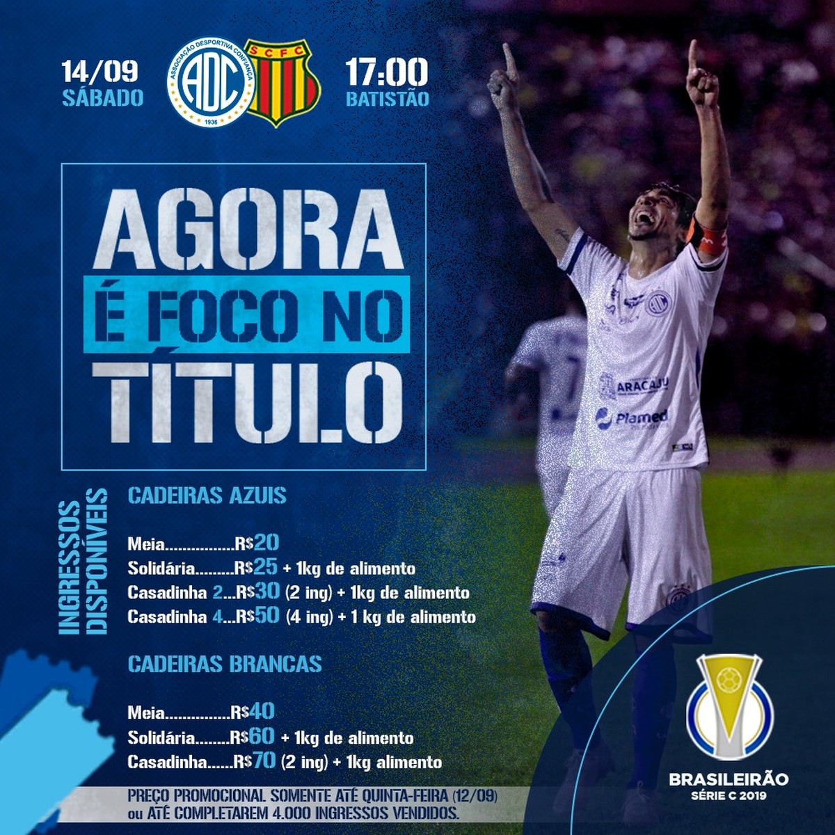 Confiança anuncia promoção de ingressos para primeira ...