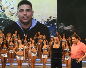 Ronaldo Fenômeno fala sobre Naldo (Foto: Domingão do Faustão / TV Globo)