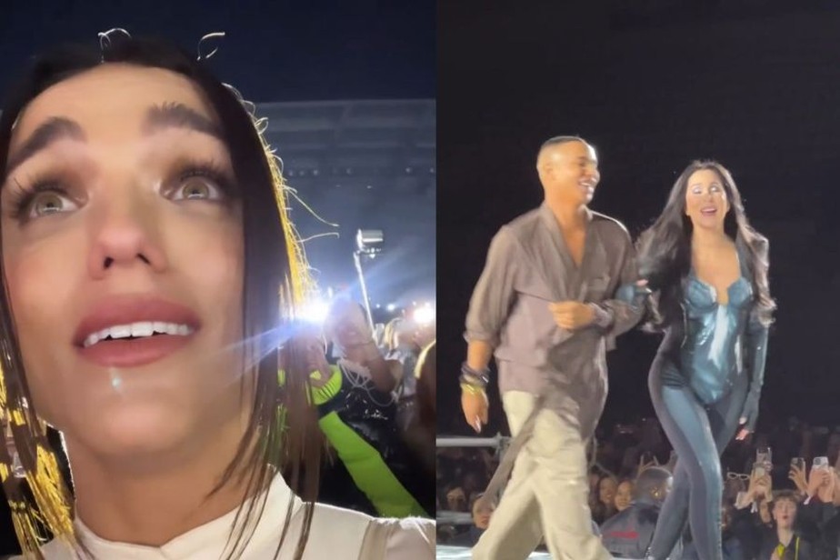 Rafa Kalimann se emociona ao ver Cher em desfile na Semana da Moda